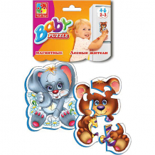 Купить мягкие магнитные baby puzzle "лесные жители" ( id 7748208 )