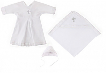 Купить наша мама крестильный набор (пеленка, рубашка, чепчик) для мальчика 01401
