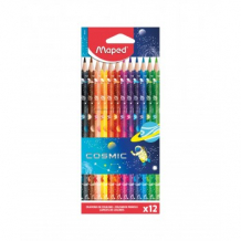 Купить карандаши цветные maped colorpeps cosmic, 12 цветов maped 997267497
