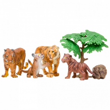 Купить masai mara набор фигурок мир диких животных семья тигров (6 предметов) mm201-008