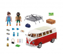 Купить playmobil игровой набор туристический автобус volkswagen t1 70176