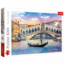 Купить trefl пазлы мост риальто венеция (500 элементов) 37398t