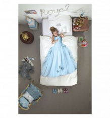 Купить комплект постельного белья snurk принцесса, цвет: белый/голубой 2 предмета ( id 10210797 )