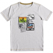 Купить футболка детская quiksilver super tv youth snow white heather бежевый ( id 1198911 )