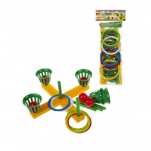 Купить colorplast кольцеброс с кольцами и мячиками (22 предмета) c1-075