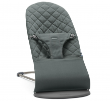 Купить кресло-шезлонг babybjorn cotton oganic, серо-зеленый babybjorn 997026797