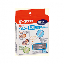 Купить палочки ватные с липкой поверхностью 50 шт, pigeon ( id 4124490 )