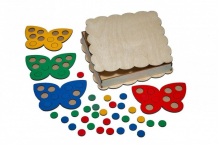 Купить деревянная игрушка смайл декор мозаика бабочки п026 п026