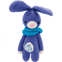 Купить вязаная игрушка niki toys фиолетовый заяц, 33см ( id 11813500 )