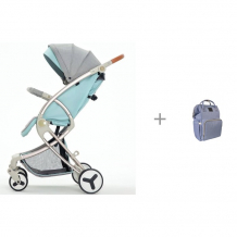 Купить прогулочная коляска giovanni modo с рюкзаком для мамы yrban mb-104 в голубой расцветке 