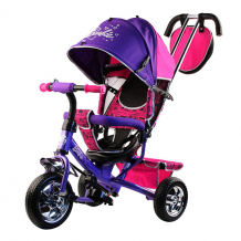Купить barbie hb7vs велосипед-коляска barbie, колеса 10&quot;и 8&quot;,с руч.управ.,наклонная спинка,фиолетов.