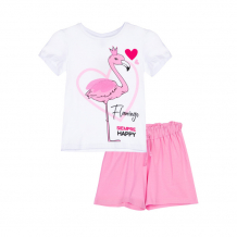Купить playtoday комплект для девочек flamingo kids girls (футболка, шорты) 12322130