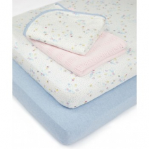 Купить комплект постельного белья "весенние цветы", белый, голубой, розовый mothercare 4061951