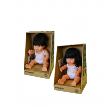 Купить miniland набор кукол близнецы мальчик и девочка азиаты 38 см bc38202000