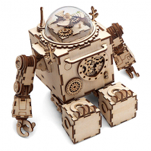 Купить деревянный конструктор wow idea музыкальная шкатулка "робот орфеус" ( id 12524026 )