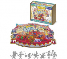 Купить деревянная игрушка нескучные игры фигурный пазл fun art collection - цирк (102 детали) 8328