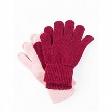 Купить комплект перчатки 2 пары play today magic forest tween, цвет: бордовый/розовый ( id 11672224 )