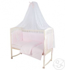 Комплект постельного белья Leader Kids Зайка с тортиком, цвет: розовый 7 предметов ( ID 8845189 )