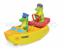 Купить tomy игрушка для ванны крокодил на водных лыжах то72358/72358