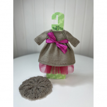 Купить tukitu комплект одежды для кукол (вязаное платье, берет и юбка из фатина) 40 см 33