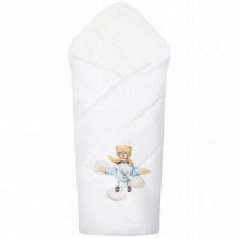 Купить роскошь с пеленок конверт-одеяло мишка пилот onesize, цвет: белый ( id 12611980 )
