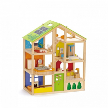 Купить hape кукольный дом для мини-кукол с мебелью (33 предмета) e3401_hp