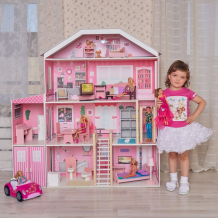 Купить paremo деревянный кукольный домик поместье розабелла с мебелью (23 предмета) pd318-20