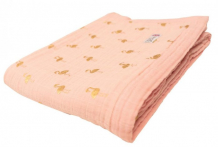 Купить одеяло bizzi growin gold flamingo муслин 3 слоя 135х110 см 