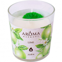 Купить свеча ароматическая aroma harmony лайм, 160 гр ( id 16576767 )