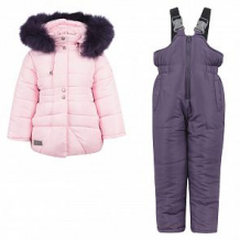 Купить комплект куртка/полукомбинезон fun time, цвет: розовый ( id 10912124 )