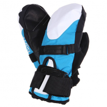 Купить варежки сноубордические женские bern womens synthetic mittens removeable wrist guard cyan/white голубой,белый ( id 1103980 )