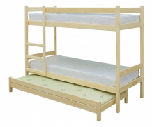 Купить подростковая кровать green mebel двухъярусная с выдвижным спальным местом 3 в 1 200х80 