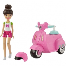 Mattel Barbie FHV80 Барби Кукла &quot;В движении&quot; Скутер и кукла