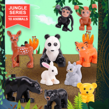 Купить gorock игровые фигурки пластиковые для duplo джунгли 10 шт 1078 1078