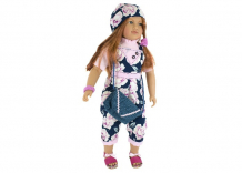 Купить lamagik s.l. коллекционная кукла джеральдин в цветастом комбинезоне рыжая 62 см b9005