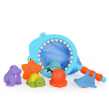 Купить roxy-kids набор игрушек для ванны с сачком морские животные 7 шт. rrt-812
