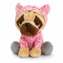 Купить мягкая игрушка keel toys мопс pugsley в наряде розового леопарда 22 см sd2498