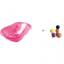 Купить ok baby ванночка onda evolution и набор пвх-игрушек для ванной happy baby iq-bubbles 