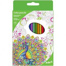 Купить цветные карандаши kite "антистресс", 18 цветов ( id 15076419 )