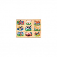 Купить рамка-вкладыш со звуком "ферма", melissa & doug ( id 4005802 )