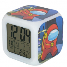 Купить часы kids choice будильник among us run с подсветкой tm11984