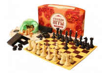 Купить владспортпром набор русские игры шахматы шашки и лото 03-002