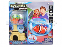 Купить интерактивная игрушка robofish роборыбка с 2 кораллами, замком и аквариумом 2533