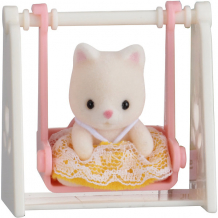 Набор "Младенец в пластиковом сундучке " (кошка на качелях), Sylvanian Families ( ID 4177966 )