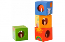 Купить деревянная игрушка classic world кубики-пазлы волшебные кубики с сюрпризом cw35220