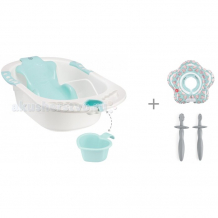 Купить happy baby ванночка bath comfort с кругом aquafun watermelon и зубными щетками tooth brushes 
