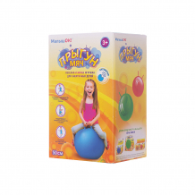 Купить мяч прыгун с рожками, 50 см, синий, "малышок" ( id 6767719 )