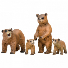Купить masai mara набор фигурок мир диких животных семья медведей (4 предмета) mm201-002