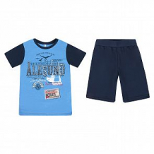 Купить пижама футболка/шорты leader kids океан, цвет: голубой/синий ( id 10431365 )