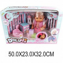 Купить кукла-пупс наша игрушка в теплой кофточке с аксессуарами (8 предм., звук, пьет, писает) 40 см ( id 8751601 )